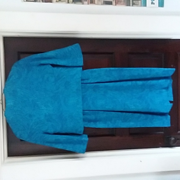 Vintage 60s Roseweb 2-Piece mod Dress Suit electric blue Size small ESTATE - Picture 3 of 15